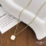 【Gulicc】古莉可 項鍊 簡約方形吊墜項鍊, , large