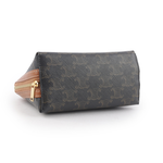 CELINE TRIOMPHE Logo 印花鏈帶斜背包/焦糖色, , large