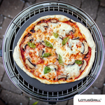 【LotusGrill】THE SMOKELESS GRILLING SET OF 7PCS (G340 PIZZA SET+GLASSHOOD), 喜氣紅, large