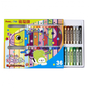 【 Pentel 飛龍 】粉蠟筆 36色/盒 PHN9-36