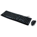 【 Logitech 羅技 】MK200 USB 有線 鍵盤滑鼠組 防水設計, , large