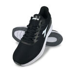 DIADORA迪亞多那 輕量專業慢跑男鞋 男運動鞋 慢跑鞋 寬楦 高腳背 反光 透氣 耐用 吸震 減壓 防滑 黑灰 藍紅, 黑灰,28, large