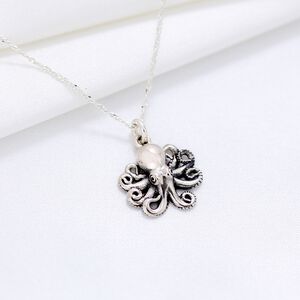 【Angel & Me】Baby Octopus s925 sterling silver necklace Birthday gift