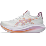 [秉宸] ASICS GEL-NIMBUS 27 (D) 女慢跑鞋 橘粉白 寬楦 1012B752-101, , large