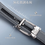 Green Golf 高爾夫自動扣皮帶 腰帶 真皮十字紋 台灣手工打磨帶扣 澳洲鋅合金, , large