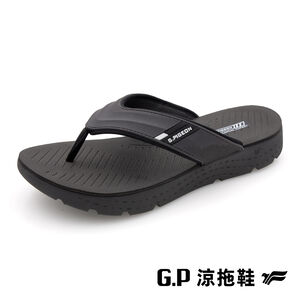 G2266M休閒男拖鞋<灰色-43>
