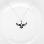 【Angel & Me】Soaring Eagle Bird s925 sterling silver necklace Birthday gift, , large