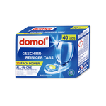 [日日好物]德國Domol-洗碗機專用12效合1黃金心碗盤清潔錠40入/盒(各款洗碗機皆適用), , large
