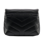 YSL Monogram Lou Lou V紋小牛皮斜背包/MINI/黑色, , large