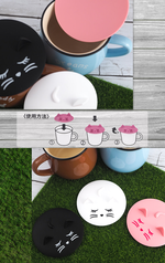 日本進口可微波用貓咪矽膠杯蓋-3入, , large