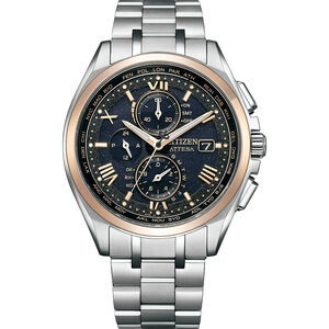CITIZEN 星辰 電波時計30週年限定 鈦 光動能萬年曆電波手錶 AT8254-61E