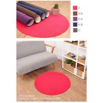 【格藍傢飾】經典吸水防滑地墊 (十色可選) 圓形地墊 踏墊, , large