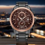 CITIZEN 星辰 勃根地紅 光動能全球電波計時手錶 AT8267-86X, , large