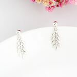 【Angel & Me】勝利 桂冠葉 枝葉 Laurel leaf s925 純銀 耳環 耳夾 情人節 禮物, , large