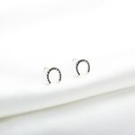 【Angel & Me】Lucky Horseshoe s925 sterling silver earrings Birthday gift, , large