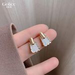 【Gulicc 】古莉可 耳環 韓國白色山茶花耳環, , large