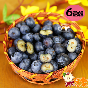 [永全鑫]果之家 空運進口XL級鮮果藍莓6盒(125g/盒)