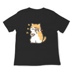 JZ TEE Shiba Inu & Cat - You're the Best Graphic Tee, , large