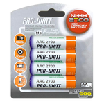 [寶旺旺] 華志PRO-WATT 2700mAh 3號AA 4入 鎳氫 充電電池(1.2V 重複充電500次) YFB3-4-2700, , large