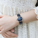 CITIZEN 星辰 小鏤空優雅機械女錶-藍/28.5mm PR1041-18N, , large