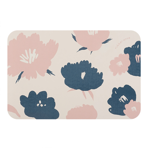 【怪獸】rubber anne 10秒頂吸 軟式珪藻土吸水地墊  夢境系列 (60x40cm)-翩然花境