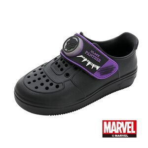 Marvel黑豹電燈洞洞鞋-黑紫18