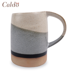 [ Caldo卡朵 ] 率性潑墨復古粗陶馬克杯 450ml-藍白, , large