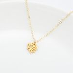 【Angel & Me】Love Lotus s925 sterling silver 24k gold plated necklace gift, , large