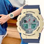 CASIO 卡西歐 G-SHOCK 復古色彩雙顯手錶 GA-100PC-7A2, , large