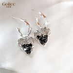 【Gulicc 】古莉可 耳環 輕奢漸層黑水晶耳環, , large