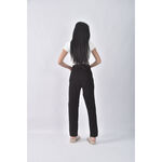 (4XL（含）以上) good logo高腰丹寧牛仔質感素面黑色長褲二手衣, , large