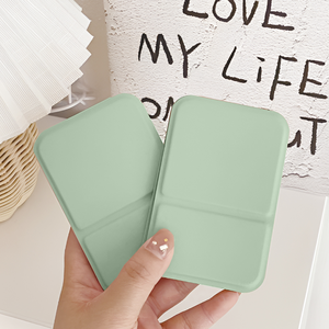 【上手家居】莫蘭迪隨身鏡 莫蘭迪綠(鏡子/小鏡子/桌鏡/折疊鏡/折疊鏡子/折疊化妝鏡/摺疊鏡/隨身鏡子/迷你鏡)