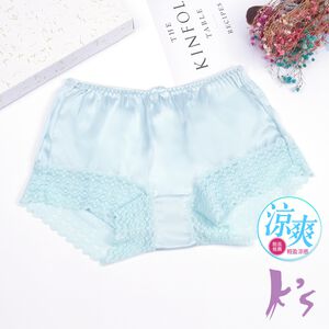 【K's凱恩絲】MIT透氣親膚四角平口純蠶絲內褲-藍色,  【K's凱恩絲】MIT透氣親膚四角平口純蠶絲內褲-藍色