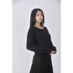 (M) earth music ecology排扣黑色長袖上衣二手衣, , large