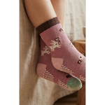 Kaimei Cotton Industry 10 pairs of random excellent pure cotton non-slip children's socks, forest cute pet style, animal children's socks, cartoon children's socks, cute socks, boys and girls socks, rabbit and small flowers, 9-13cm, , large