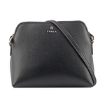 FURLA Camelia 雙色附小袋迷你斜背包/黑色/芭蕾粉, , large