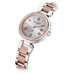 CITIZEN 星辰 XC 鈦金屬光動能電波萬年曆女錶 ES9469-59A, , large