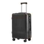 【HJY】鴻嘉源 多功能USB充電行李箱K26-黑, , large