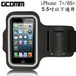 GCOMM SPORT iPhone 7+/6S+ 5.5吋以下通用 穿戴式運動臂帶腕帶保護套 黑色, , large