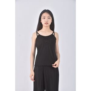 (S) erita j質感吊帶黑色上衣二手衣