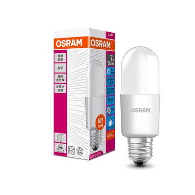 [凌騰科技]歐司朗OSRAM 7W STICK LED G3 E27燈泡-白光 4入組