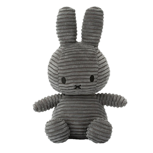 【Bon Ton Toys Miffy 米菲兔】ECO燈芯絨填充玩偶23cm #灰