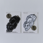 9 Pigs Embroidered Keychain, , large