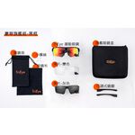 TriEye Cycling Glasses with Mirror Std. TE-S00201M Black(M), , large