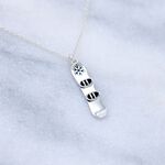 【Angel & Me】3D 滑雪板 s925 純銀項鍊 滑雪 運動 聖誕節禮物, , large