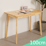 【Homelike】喜家居100cm實木書桌(2412), , large