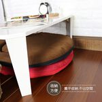imitation suede round Japanese style room chair, , large