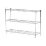 【Y HOUSE】120x35x90cm Lightweight Three-layer Iron Rack Iron Rack Shelf-Electroplating, , large