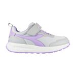 DIADORA迪亞多那 大童時尚運動鞋 童運動鞋 童鞋 寬楦 透氣 保護後跟 吸震 減壓 健康鞋墊 緩震 黑綠 灰紫, , large