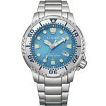 CITIZEN 星辰 PROMASTER MARINE 冰川藍 光動能200米潛水錶 BN0165-55L, , large